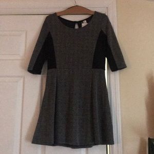 Grey and black dress